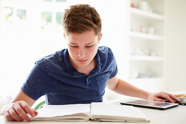 high school student learning