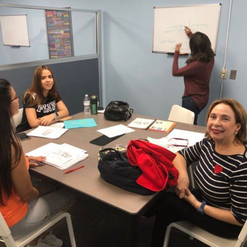 Small groups at Sanz Learning Center & Languages.